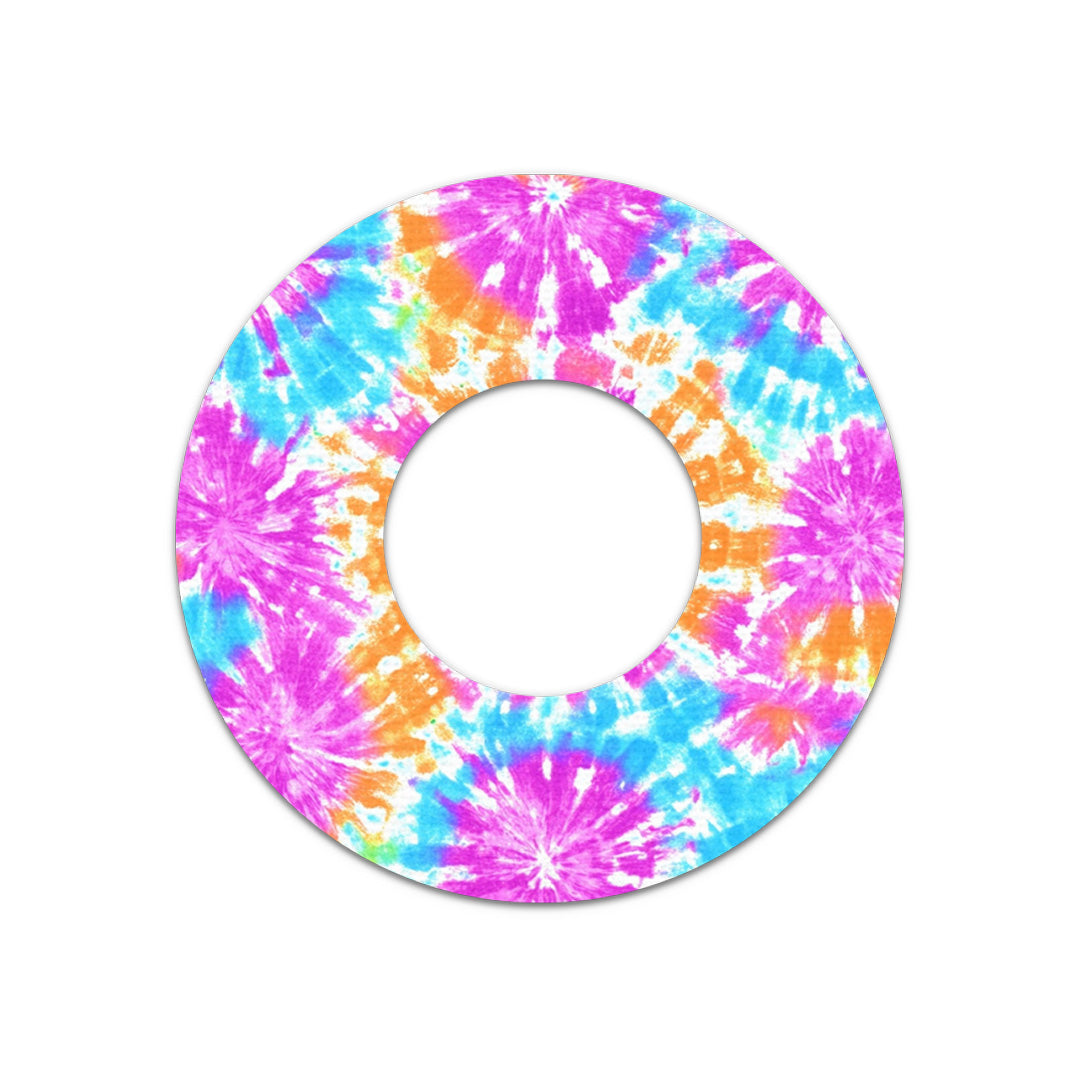Neon Tie Dye Freestyle Libre 2 Patch Tape - Pump Peelz