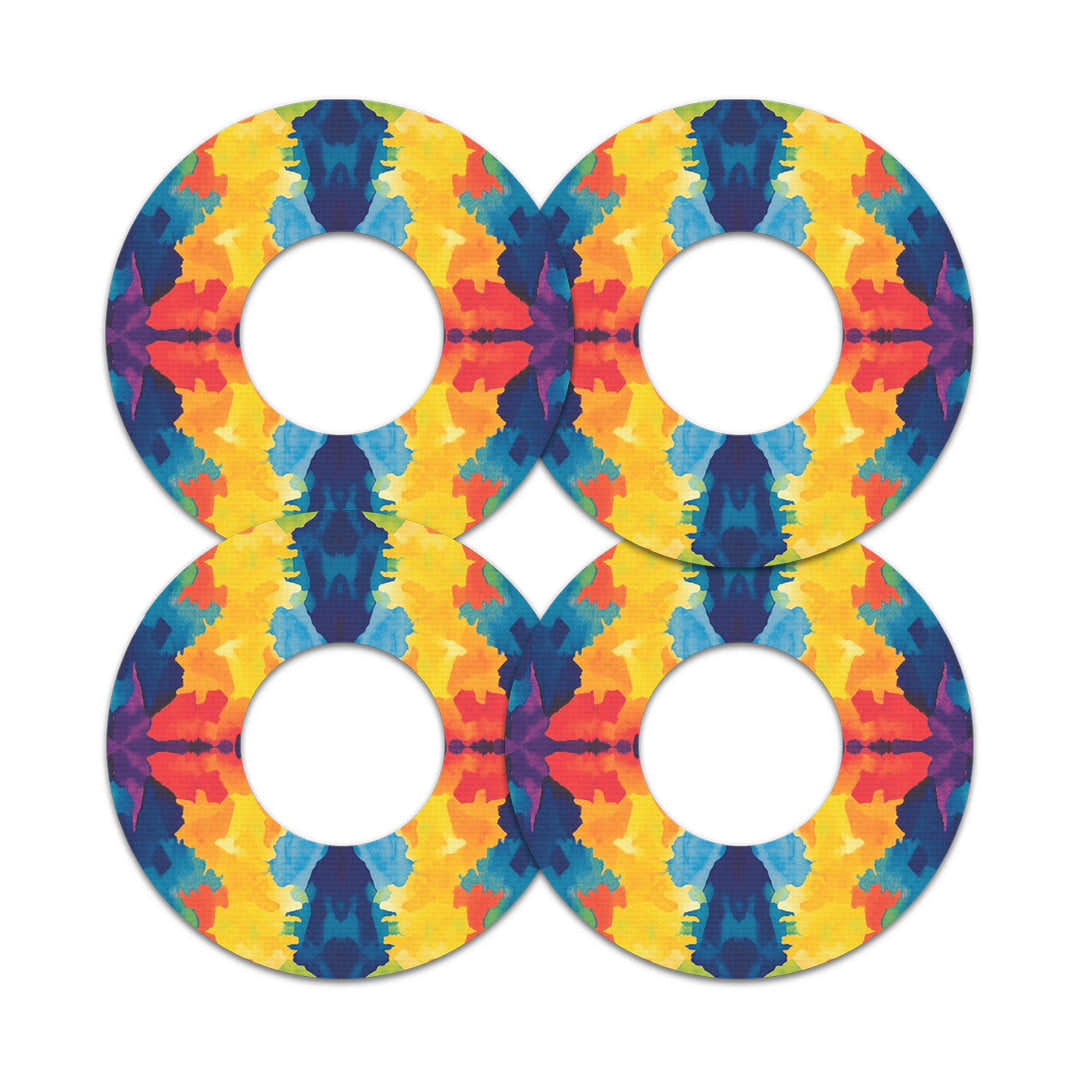 Bright Tie Dye Freestyle Libre 2 Patch Tape - Pump Peelz