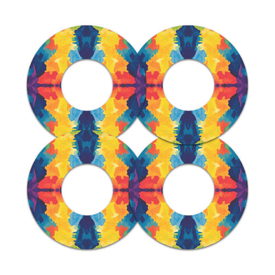 Bright Tie Dye Freestyle Libre 2 Patch Tape - Pump Peelz
