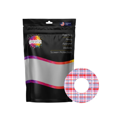 Party Plaid Freestyle Libre 2 Patch Tape - Pump Peelz