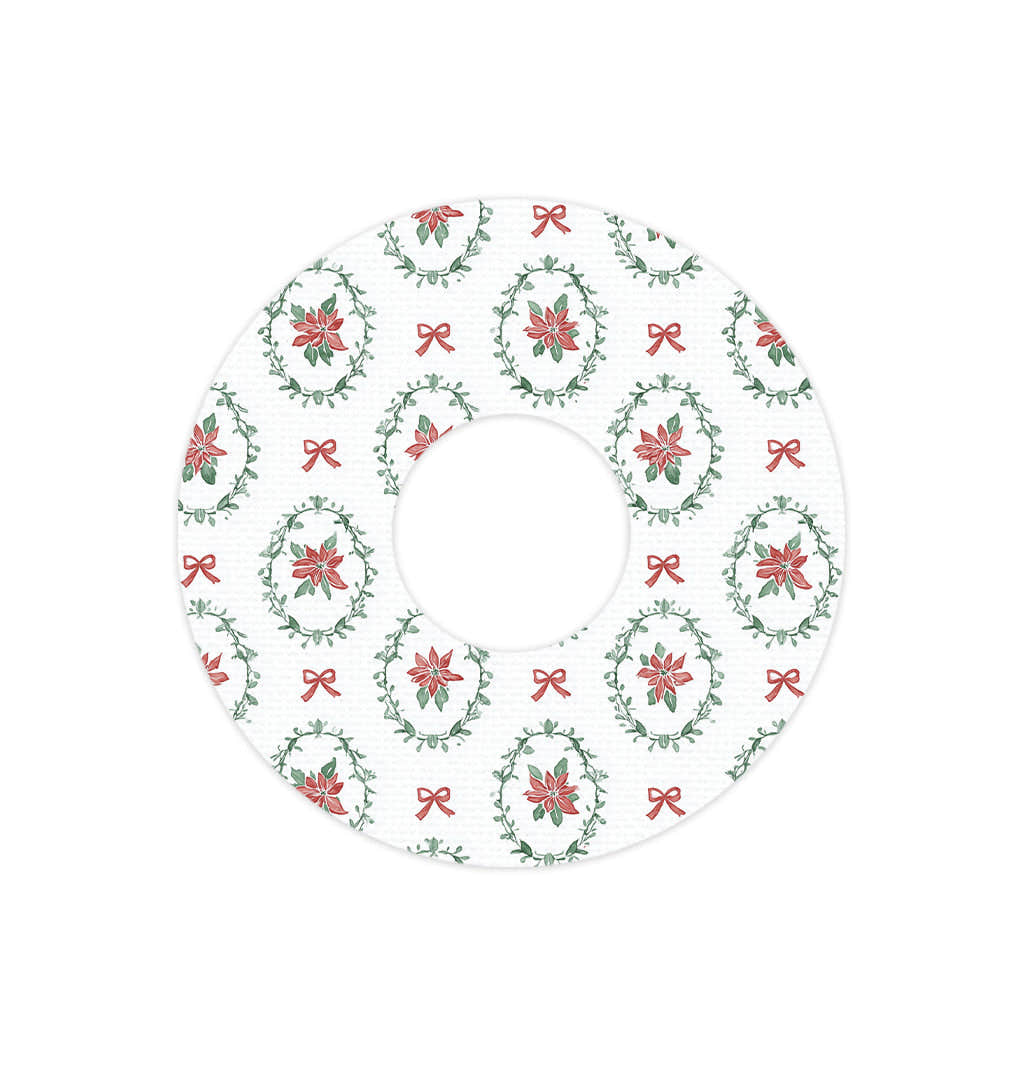 Poinsettia Parade FreeStyle Libre 3 Plus & Lingo  Patch Tape - Pump Peelz