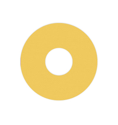 Solid Color Yellow FreeStyle Libre 3 Plus & Lingo  Patch Tape - Pump Peelz