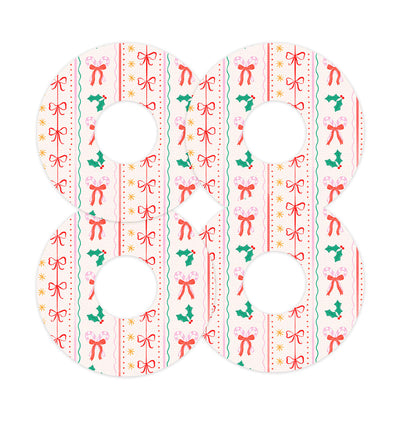 Holly Jolly Ribbon FreeStyle Libre 3 Plus & Lingo  Patch Tape - Pump Peelz