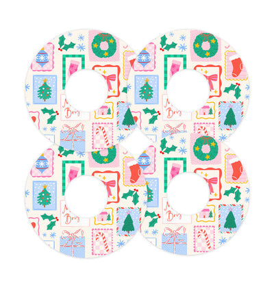 Holiday Greetings FreeStyle Libre 3 Plus & Lingo  Patch Tape - Pump Peelz