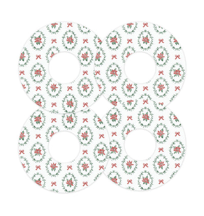 Poinsettia Parade FreeStyle Libre 3 Plus & Lingo  Patch Tape - Pump Peelz