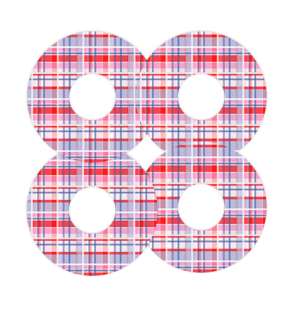 Party Plaid FreeStyle Libre 3 Plus & Lingo  Patch Tape - Pump Peelz