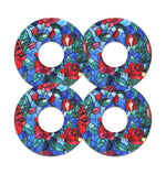 Crimson Blooms Patch Tape Designed for the FreeStyle Libre 3 Plus & Lingo