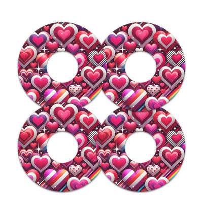 Sparkly Hearts FreeStyle Libre 3 Plus & Lingo  Patch Tape - Pump Peelz