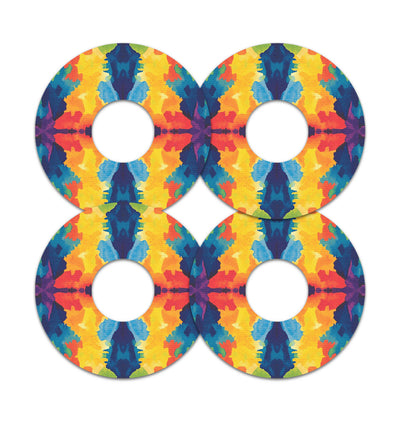Bright Tie Dye FreeStyle Libre 3 Plus & Lingo  Patch Tape - Pump Peelz
