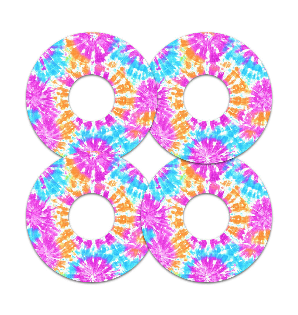 Neon Tie Dye FreeStyle Libre 3 Plus & Lingo  Patch Tape - Pump Peelz