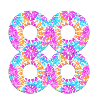Neon Tie Dye FreeStyle Libre 3 Plus & Lingo  Patch Tape - Pump Peelz