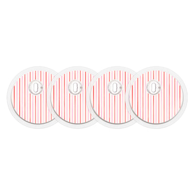 Peppermint Stripes FreeStyle Libre 3 Plus & Lingo  Sensor Sticker - Pump Peelz