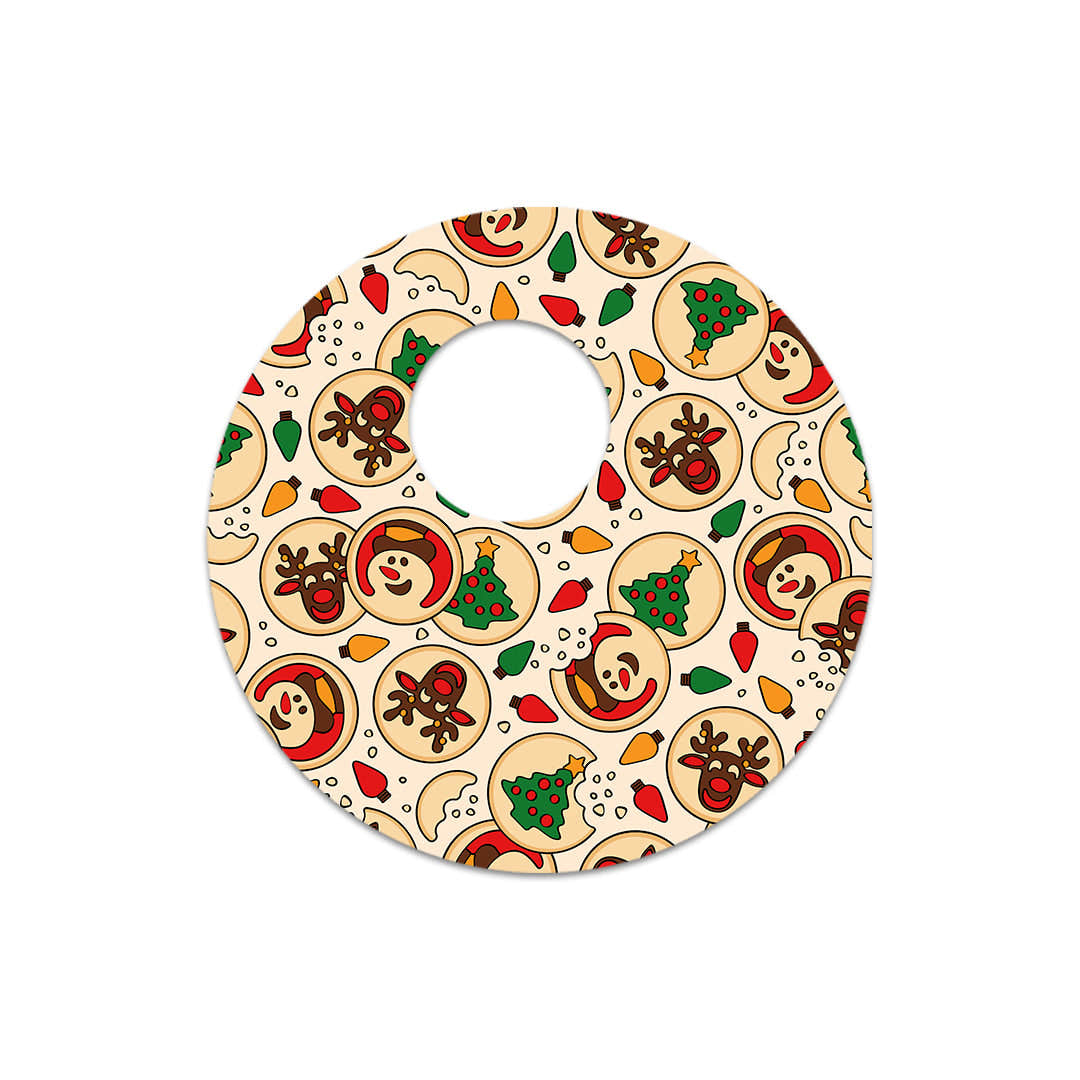 Santa's Cookies FreeStyle Libre 3 Plus & Lingo  Sensor Sticker - Pump Peelz