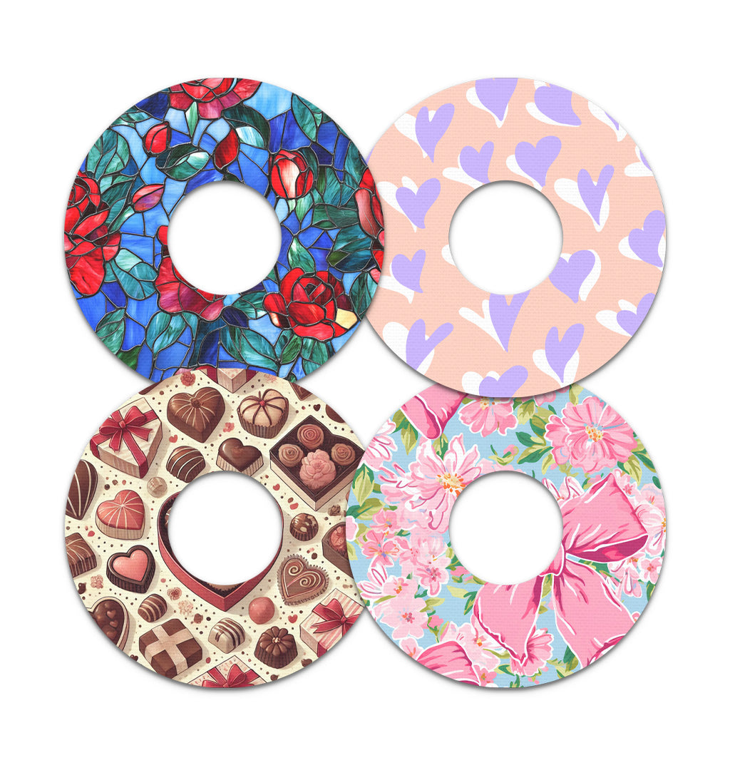 Valentine Variety Pack FreeStyle Libre 3 Plus & Lingo  Patch Tape - Pump Peelz