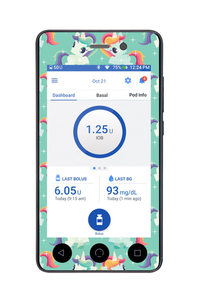 Little Ponies Sticker for Omnipod DASH® PDM – Pump Peelz