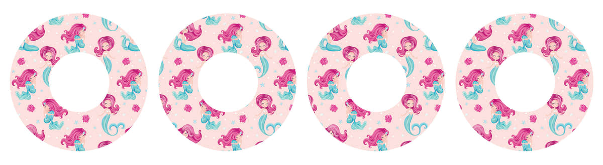 Lovely Mermaids Patch  Tape Designed for the FreeStyle Libre 2