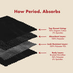 The High Waisted Period. in Microfiber For Medium Flows