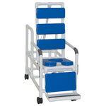 MJM International 193-TIS-TP Tilt "N" Space Shower Chair Open Front Soft Seat, Total Padding, Buckle Safety Belt, 250 Lbs Weight Capacity