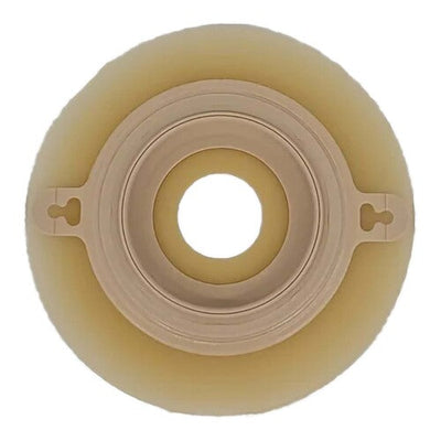 Safe N Simple  2-Piece Wafer Extended Wear Convex with Tape Collar Beige 57mm 2 1/4" Flange, Pre Cut Stoma Opening (40 Count)