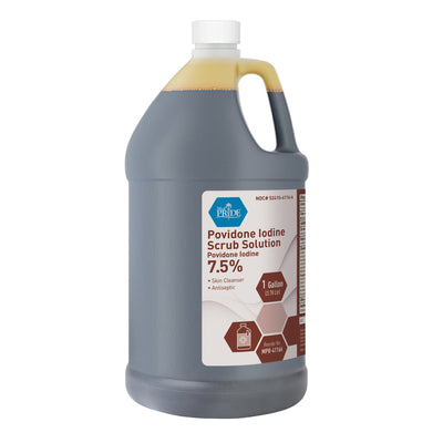 MedPride Povidone Iodine Scrub Solution - 1 Gallon - Case of 4
