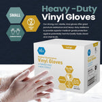 MedPride Vinyl Exam Gloves 4 Mil Thick Non-Sterile Powder Free - 100/box, Case of 10 (1000 count)