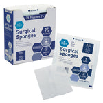 MedPride Sterile Surgical Gauze Sponge - 2's, 4"x4" - 8 Ply - 25/Box, Case of 24 (1200 Count)