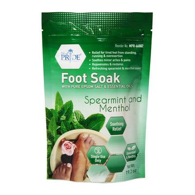 MedPride Epsom Salt, Relaxing Foot Bath Soak with Essential Oils, 19.2 oz. - Case of 12