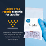 MedPride Reusable Clear Zip Closure Bags, Size 4" x 6", 100 Bags, Case of 10 (1000 Count)