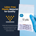 MedPride Reusable Clear Zip Closure Bags, Size 10" x 13", 100 Bags, Case of 10 (1000 Count)