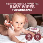 MedPride Baby Wipes, Unscented with Aloe Vera and Vitamin E, Pink 6" x 7.5", 80/Pack, Case of 24 (1920 count)