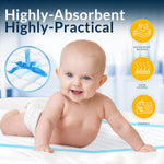 MedPride Disposable Underpads, 17 x 24 w/ 2-Ply Tissue - 100/pack, Case of 3 (300 Count)