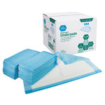 MedPride Disposable Underpads, 17" x 24" (22 grams) 100 Pads, 3 packs/Case (300 Count)