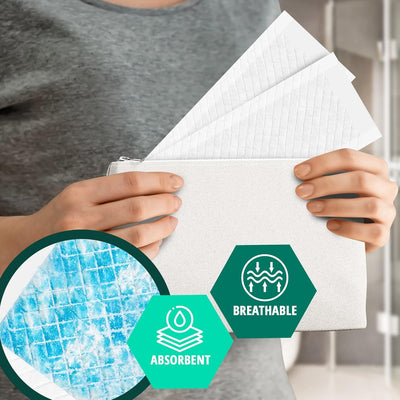 MedPride Premium Ultra Absorbent Panty Liners - 21 gram,  4" x 11" - 10 Pack of 25 (250 Count)