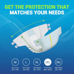 MedPride Adult Briefs with Refastenable Tabs, XX-Large Size, 4 Pack of 12 (48 count)