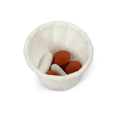 MedPride Disposable Paper Souffle Medicine Cups 0.75 oz 250 Cups/Box, Case of 20 (5000 Count)