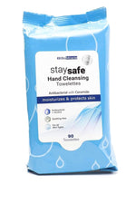 Stay Safe Antibacterial Hand Cleansing Towelettes 12 count of 90/Pack(1080 count)