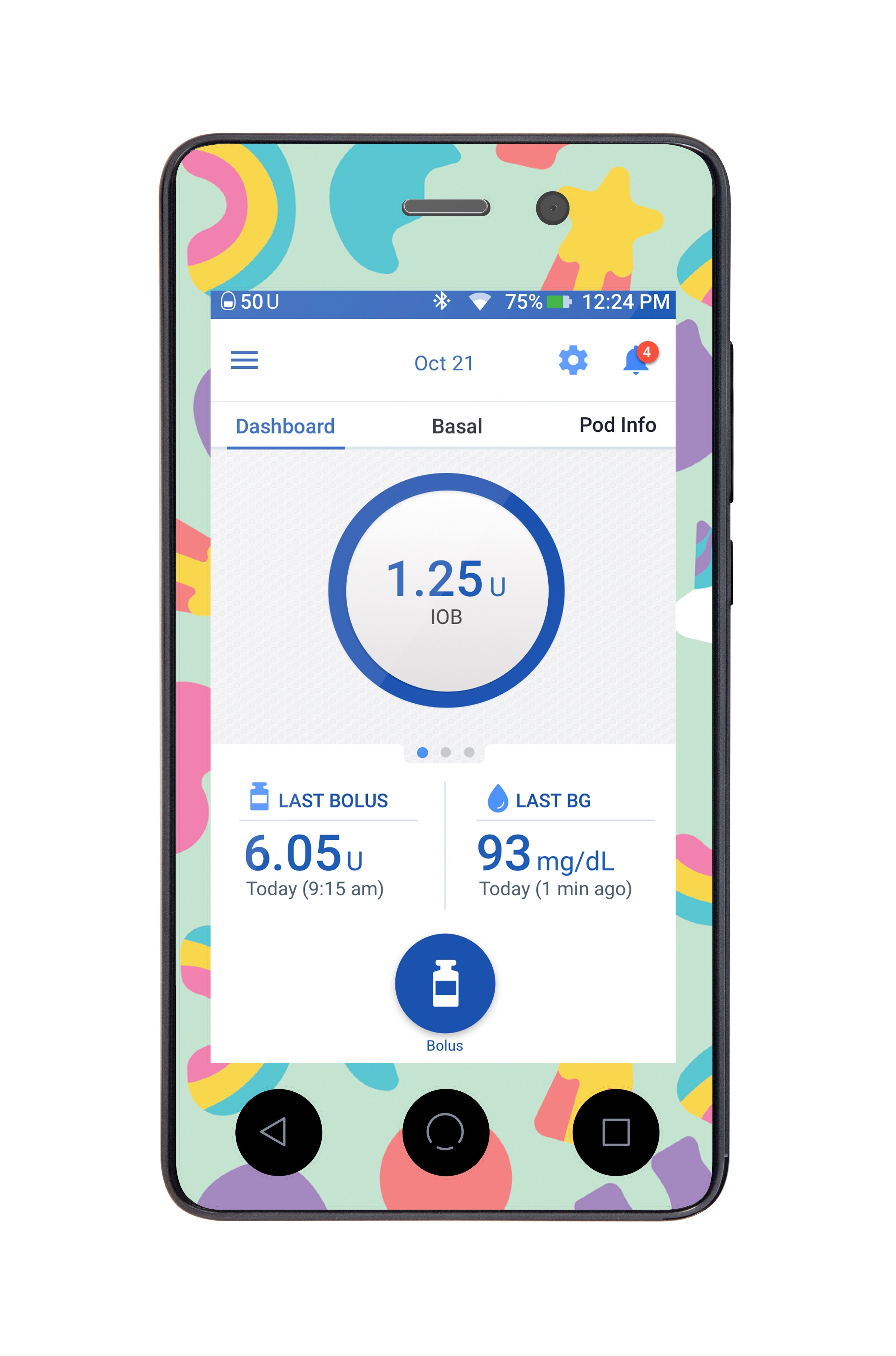 Marshmallow Charms Sticker for Omnipod DASH® PDM – Pump Peelz