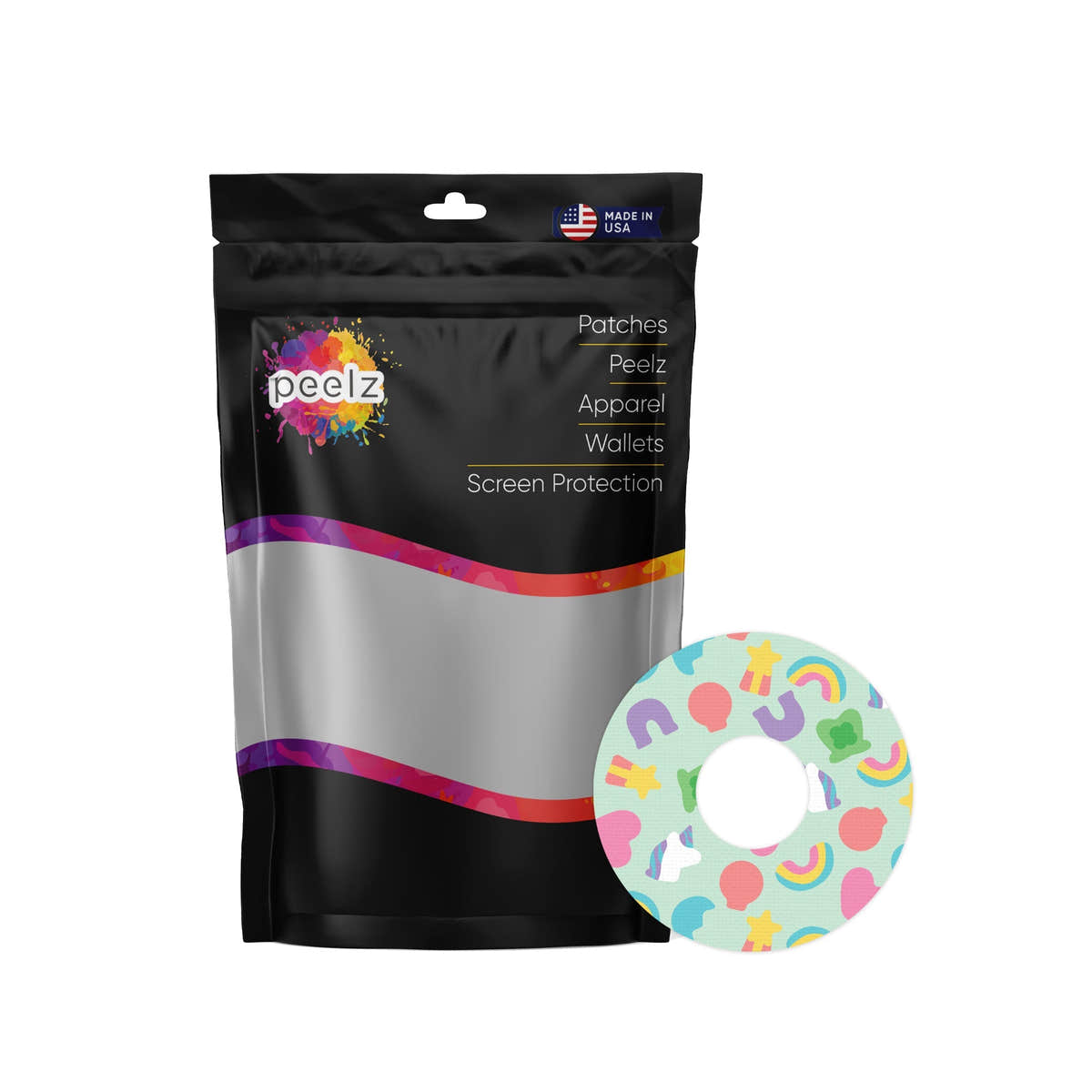 Marshmallow Charms Patch Tape Designed for the FreeStyle Libre 3 Plus & Lingo