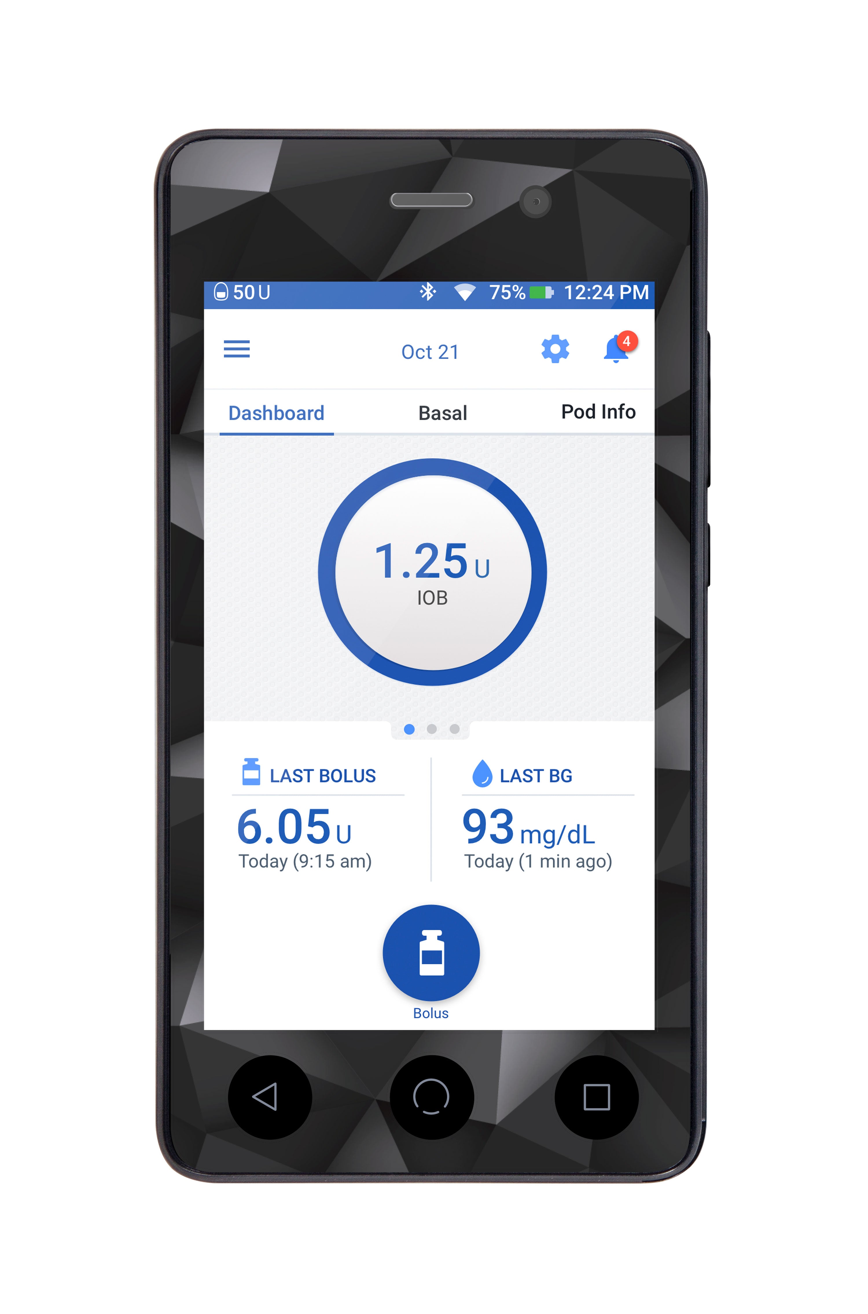 Matte Geometric Sticker for Omnipod DASH® PDM – Pump Peelz