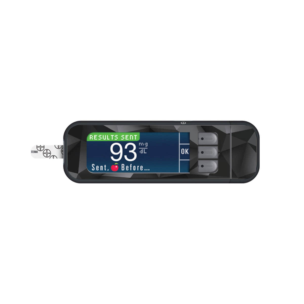 Matte Geometric Sticker for Bayer Contour Next Glucometer
