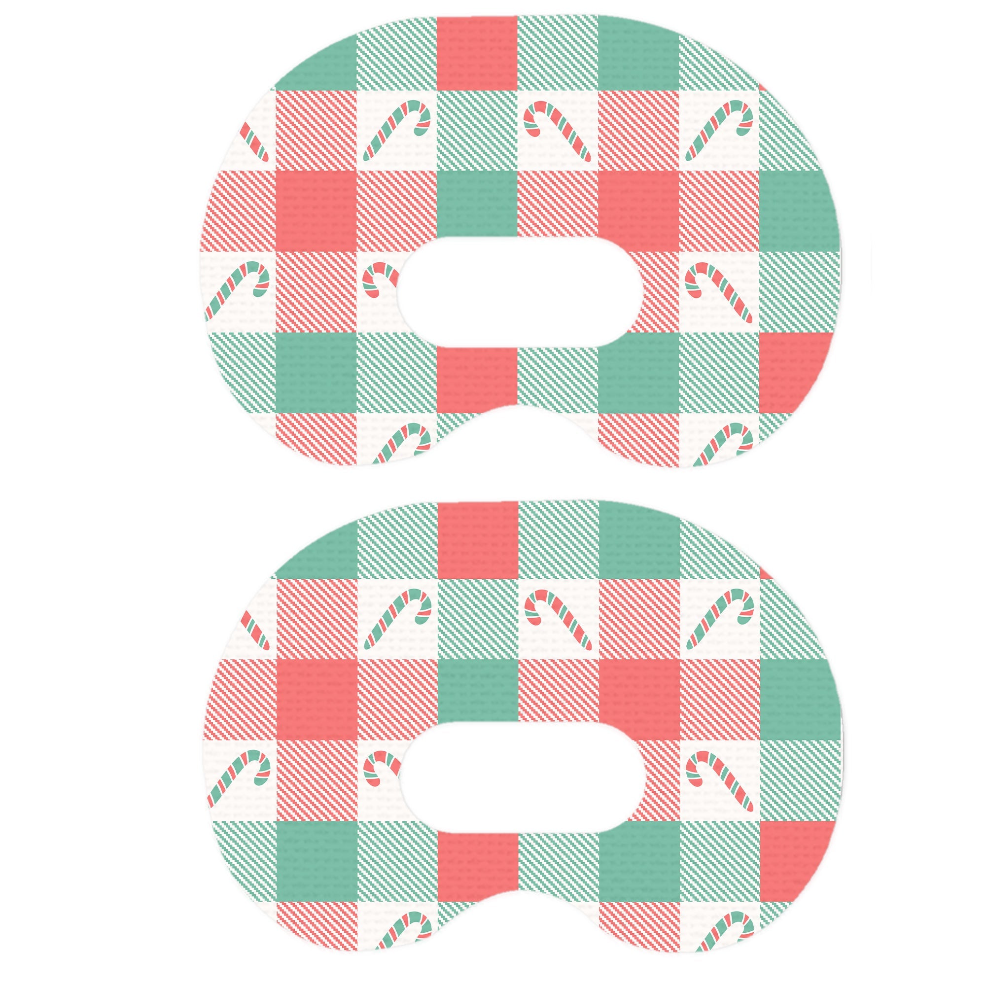 Peppermint Plaid Medtronic Guardian Connect Patch Tape - Pump Peelz