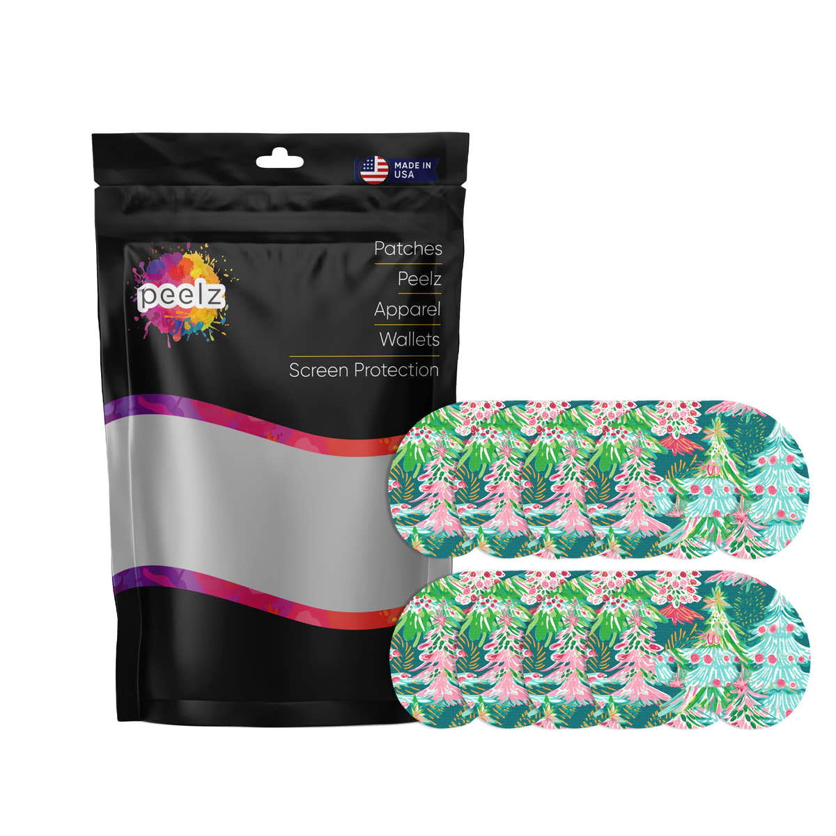 Festive Forest Medtronic Guardian Connect Patch Tape - Pump Peelz