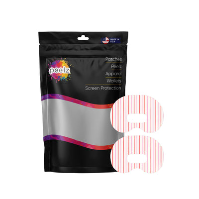 Peppermint Stripes Medtronic Guardian Connect Patch Tape - Pump Peelz