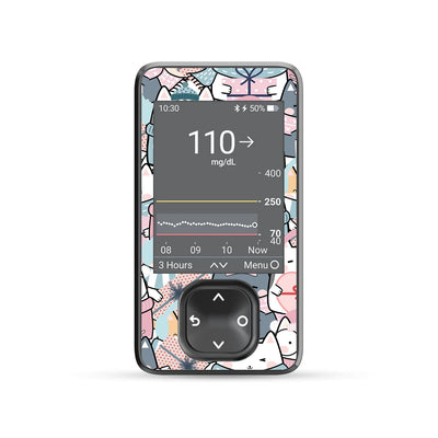 Meowy Christmas DEXCOM G7 and Stelo and G6 Touchscreen Receiver Sticker