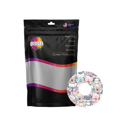 Meowy Christmas Patch Tape Designed for the FreeStyle Libre 3 Plus & Lingo