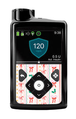 Holly Jolly Ribbon Medtronic MiniMed 770G & 780G Sticker - Pump Peelz