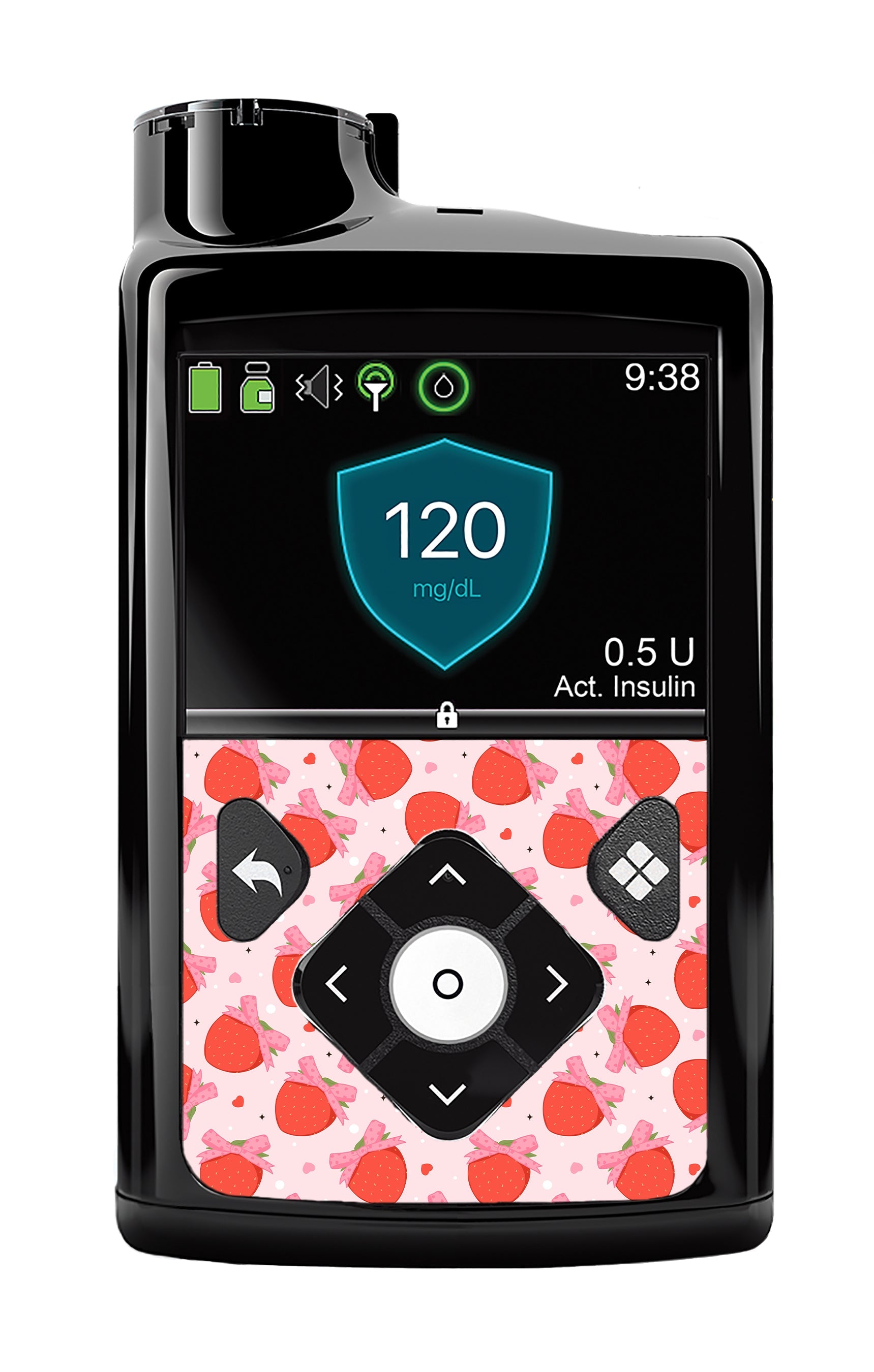 Strawberry Kisses Medtronic MiniMed 770G & 780G Sticker - Pump Peelz