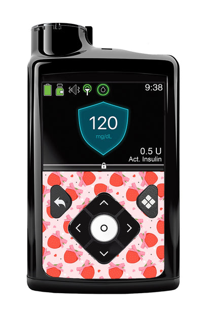 Strawberry Kisses Medtronic MiniMed 770G & 780G Sticker - Pump Peelz