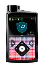 Party Plaid Medtronic MiniMed 770G & 780G Sticker - Pump Peelz