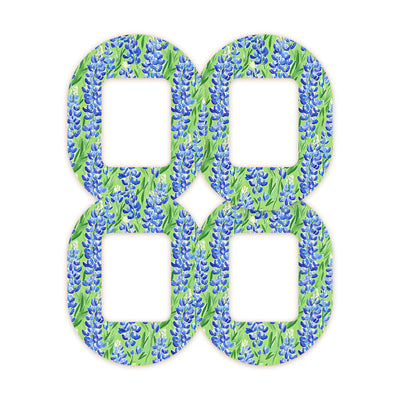 Blue Blooms Tandem Mobi Decorative Patch Tape - Pump Peelz